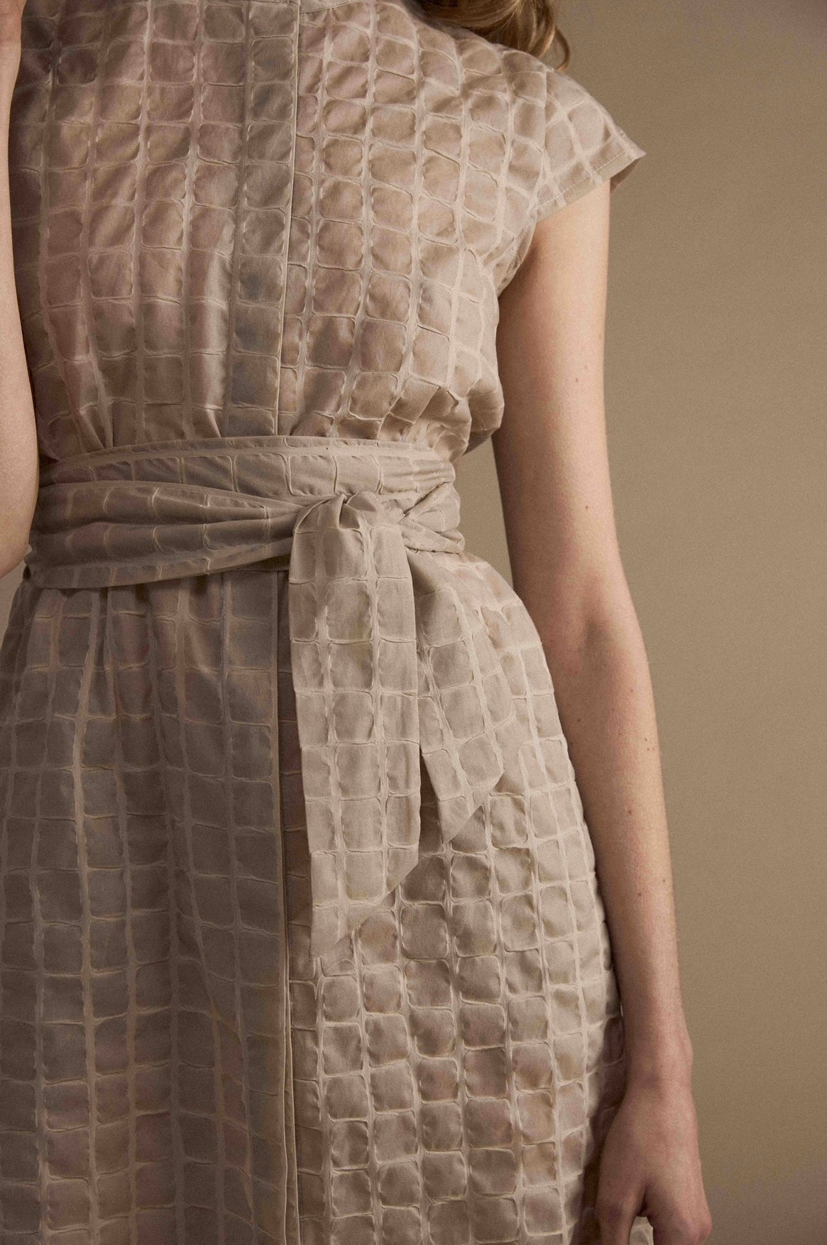 June Dress in Cotton Window Pane