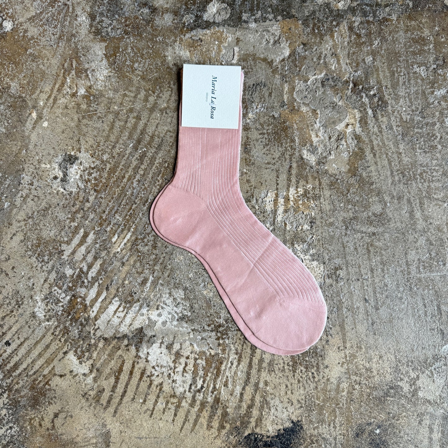 Maria La Rosa Metallic Ribbed Socks