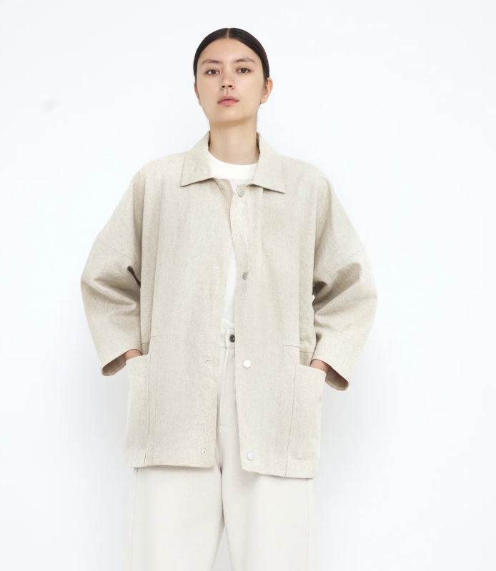 7115 by Szeki Pockets Chore Coat