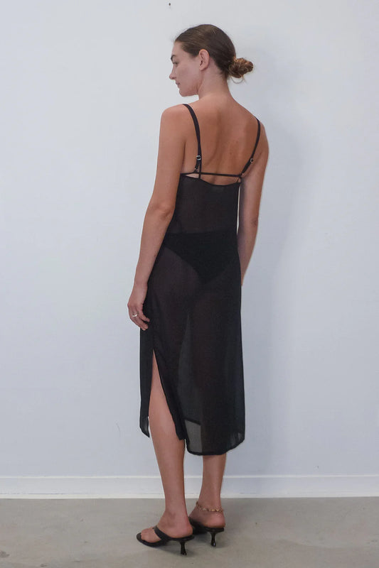 HAKEA Sheer Slip Dress