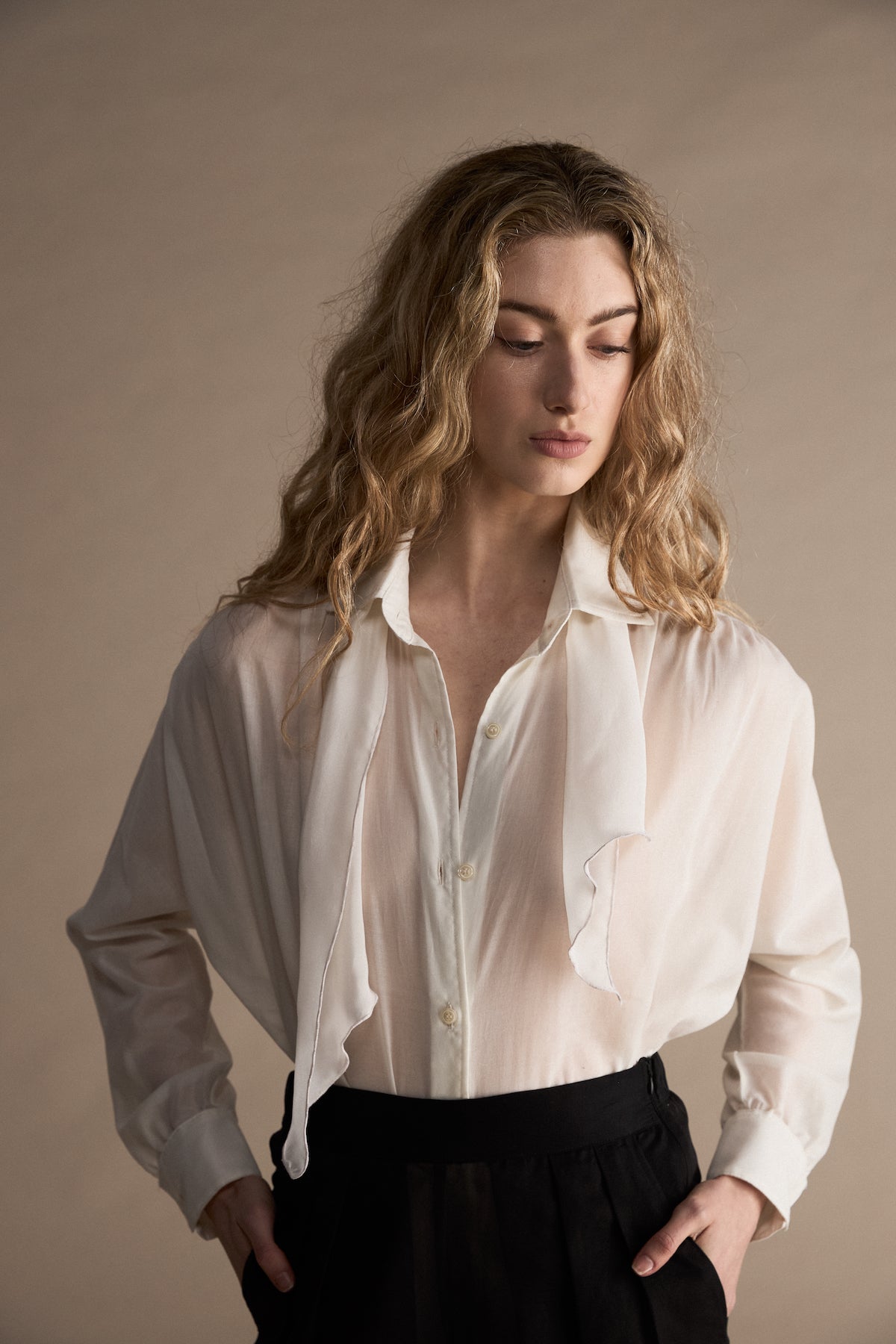 Vera Collared-shirt Bodysuit