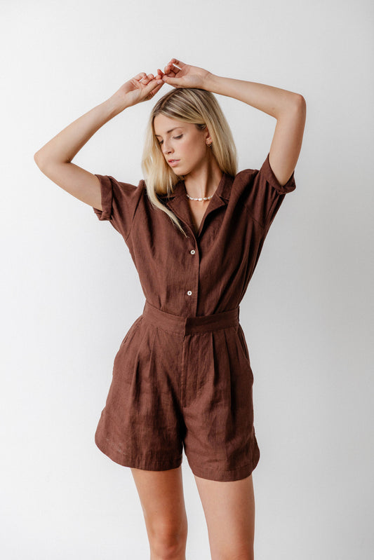 Camp Shorts in Linen