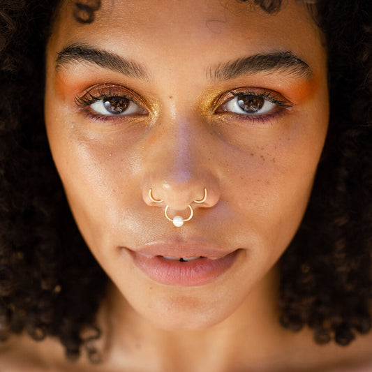 Laura Estrada Zinnia Nose Ring