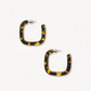 Machete Earrings Midi Square Hoops
