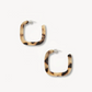 Machete Earrings Midi Square Hoops