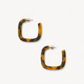 Machete Earrings Midi Square Hoops