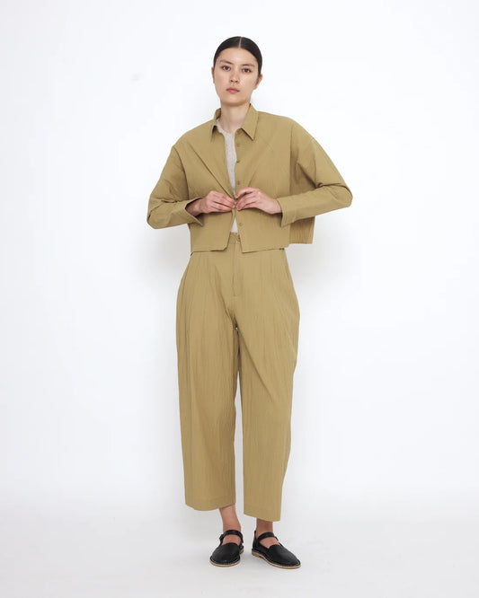 7115 by Szeki Signature 3/4 Cropped Shirt Jacket
