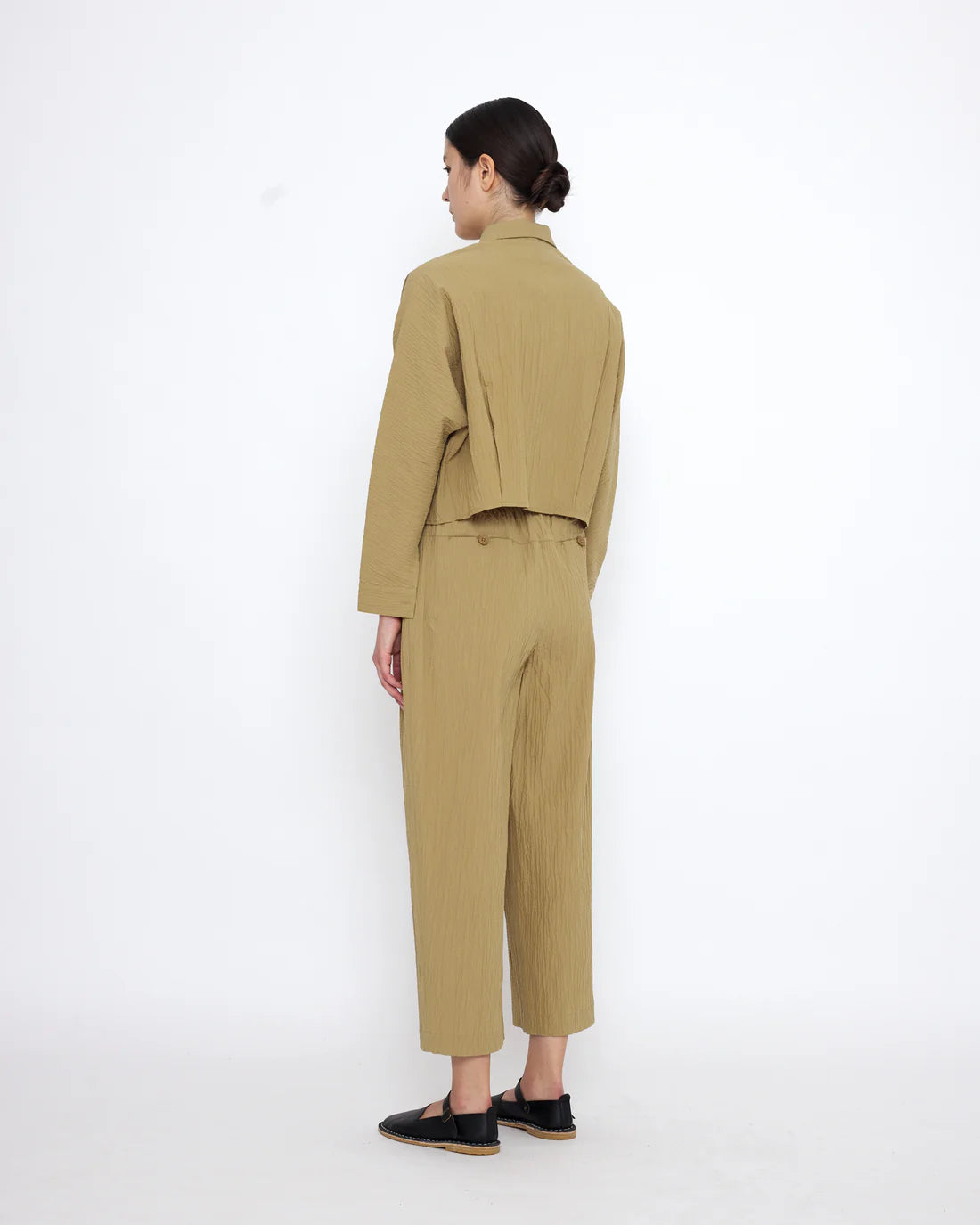 7115 by Szeki Signature 3/4 Cropped Shirt Jacket