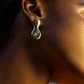 Laura Estrada Soledad Earrings in Brass