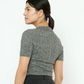 7115 by Szeki Collared Short Sleeves Top