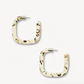 Machete Earrings Midi Square Hoops