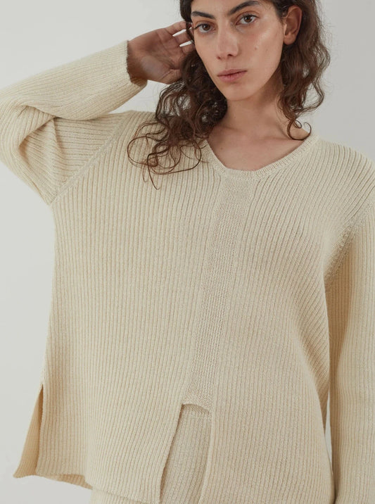 Wol Hide Rib Panel Pullover