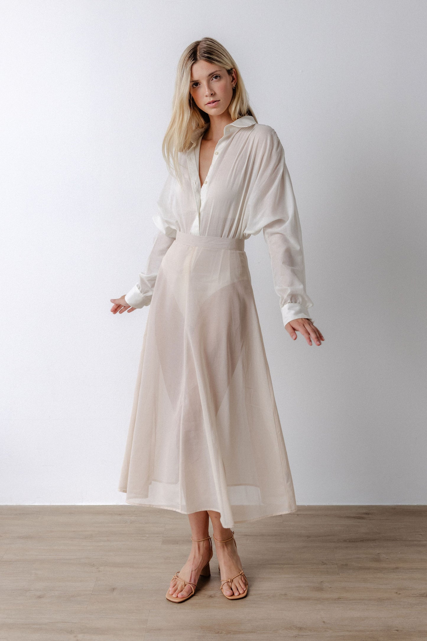 Vera Collared-shirt Bodysuit