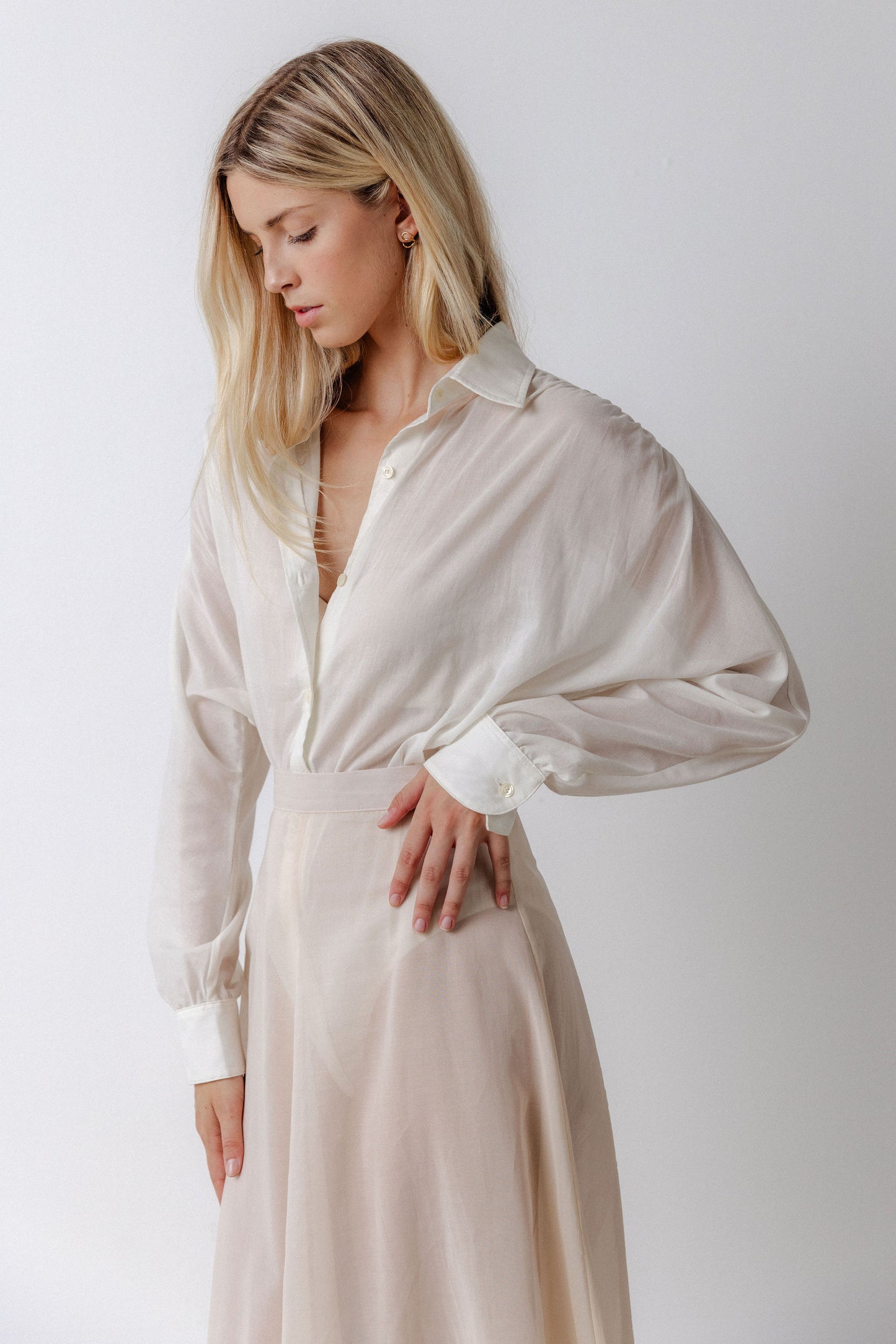 Vera Collared-shirt Bodysuit