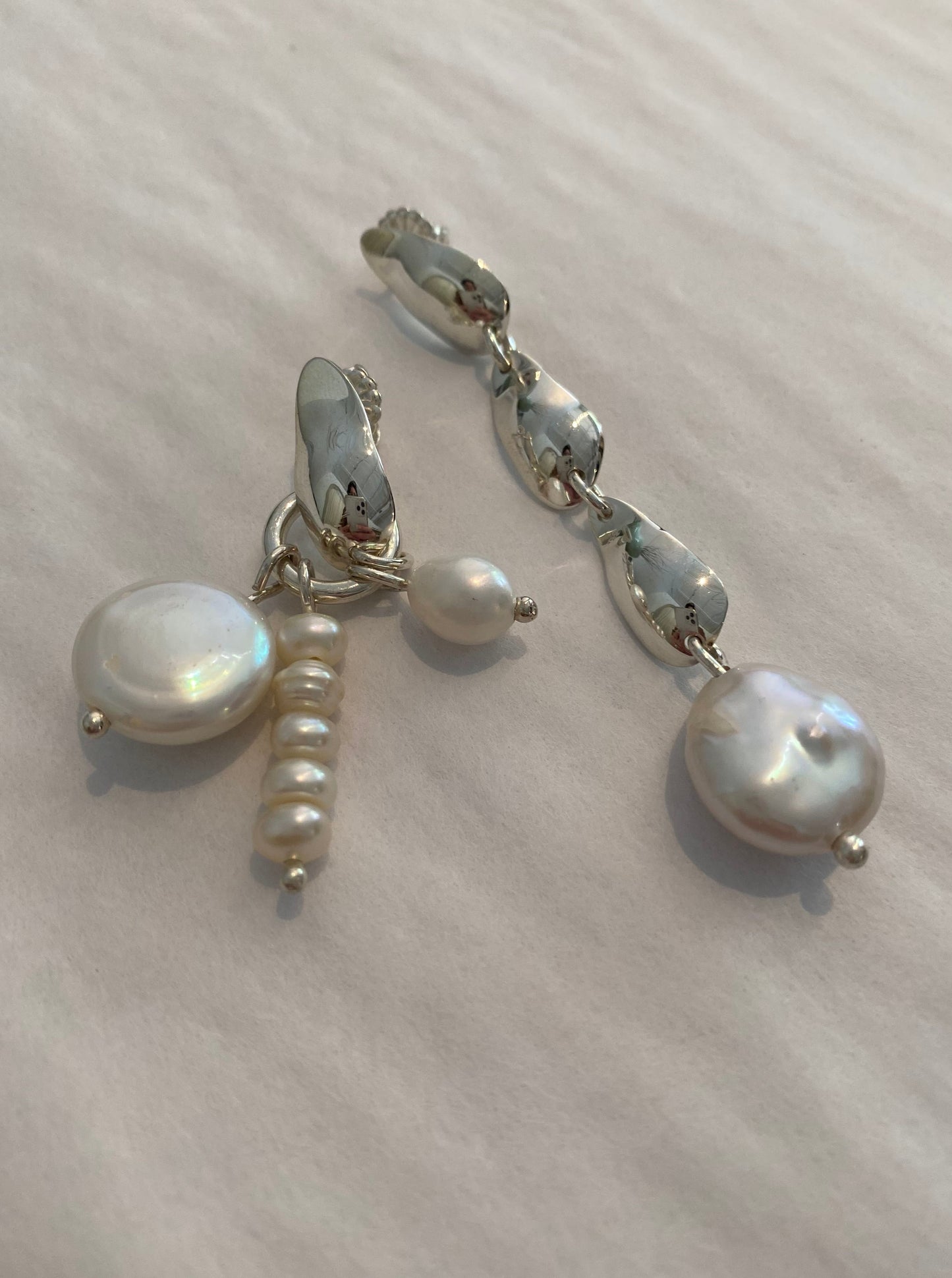 Leili Kasraie Pearl Asymmetrical Droplet Earring
