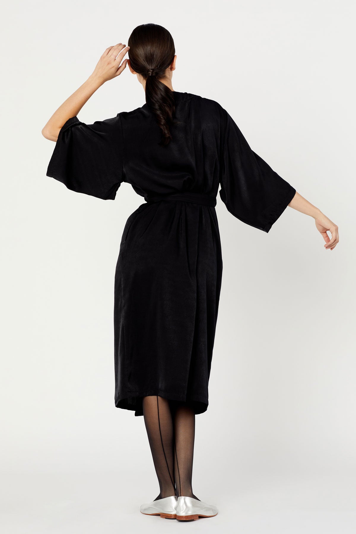 Silky Kimono Dress