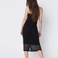 Cam Tank Dress in Black Lace. Made in Atlanta, ethically and sustainably, by slow fashion designer Megan Huntz. 