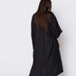 Kimono in Black Linen. Made in Atlanta, ethically and sustainably, by slow fashion designer Megan Huntz. 