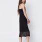 Cam Tank Dress in Black Lace. Made in Atlanta, ethically and sustainably, by slow fashion designer Megan Huntz. 