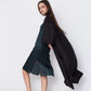 Kimono in Black Linen. Made in Atlanta, ethically and sustainably, by slow fashion designer Megan Huntz. 