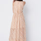Sonny Dress in Italian Silk Chiffon with Cotton Rope Embroidery. Made in Atlanta, ethically and sustainably, by slow fashion designer Megan Huntz. 